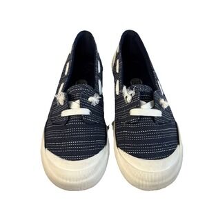 ROCKET DOG JAZZIN‎ JETTY  CANVAS BOAT SHOES NAVY BLUE SIZE 10